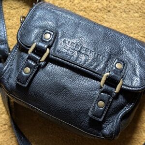LIEBESKIND Berlin Black Shoulder Bag / Cross Body in Genuine Leather